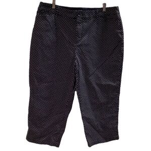 Croft & Barrow blue classic fit‎ strech capris size 18